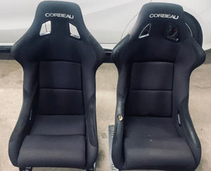 Renault Megane Sport R26 / 225 Corbeau Bucket Seats, Seat Mounts & Trs Harness