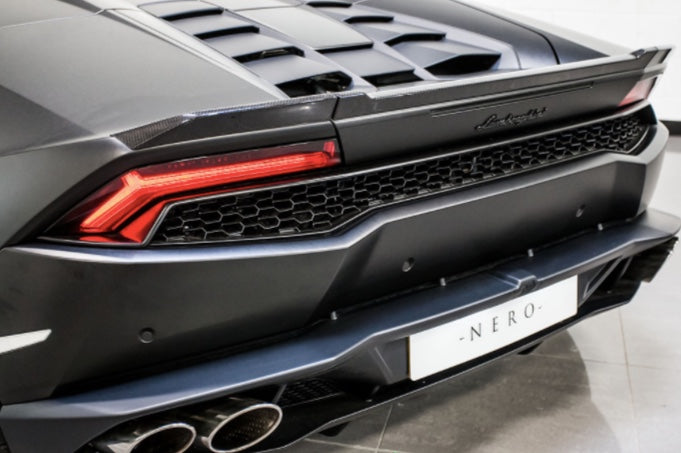LAMBORGHINI HURACAN NERO DESIGN AERO SPOILER