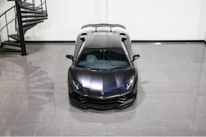 LAMBORGHINI AVENTADOR S NERO DESIGN FRONT BUMPER APRON