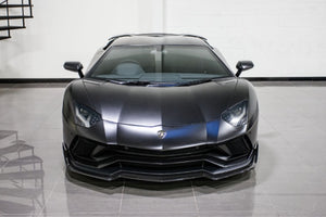 LAMBORGHINI AVENTADOR S NERO DESIGN FRONT BUMPER APRON