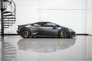 LAMBORGHINI HURACAN NERO DESIGN AERO SIDE SKIRTS