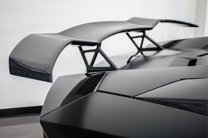 LAMBORGHINI AVENTADOR S NERO DESIGN TWIN REAR WING