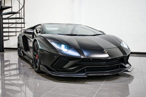 LAMBORGHINI AVENTADOR S NERO DESIGN FRONT BUMPER APRON