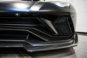 LAMBORGHINI AVENTADOR S NERO DESIGN FRONT BUMPER APRON