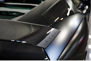 LAMBORGHINI AVENTADOR S NERO DESIGN TWIN REAR WING