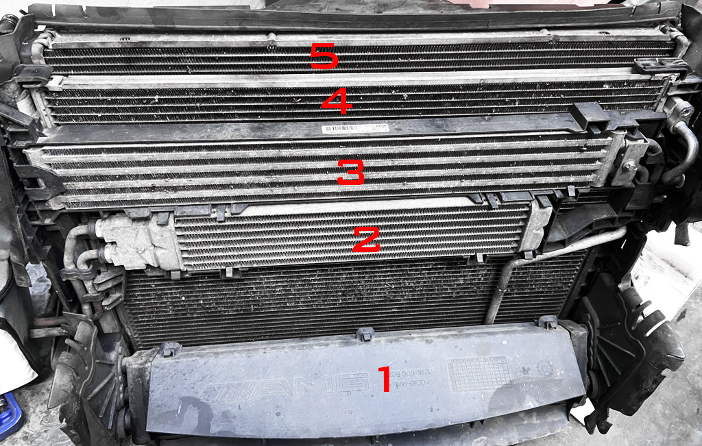 C63 Radiator Pack Mercedes C63 AMG 6.3 W204 - Radiator / Oil Cooler / Intercooler – HOUSE ...