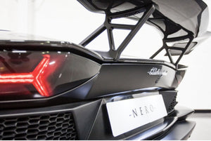 LAMBORGHINI AVENTADOR S NERO DESIGN TWIN REAR WING