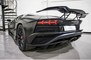 LAMBORGHINI AVENTADOR S NERO DESIGN TWIN REAR WING