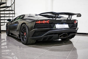 LAMBORGHINI AVENTADOR S NERO DESIGN TWIN REAR WING