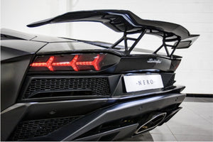 LAMBORGHINI AVENTADOR S NERO DESIGN TWIN REAR WING