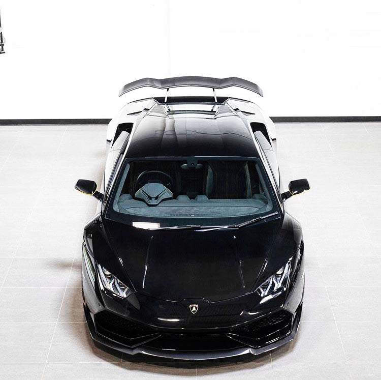 LAMBORGHINI HURACAN NERO DESIGN REAR WING ASSEMBLY