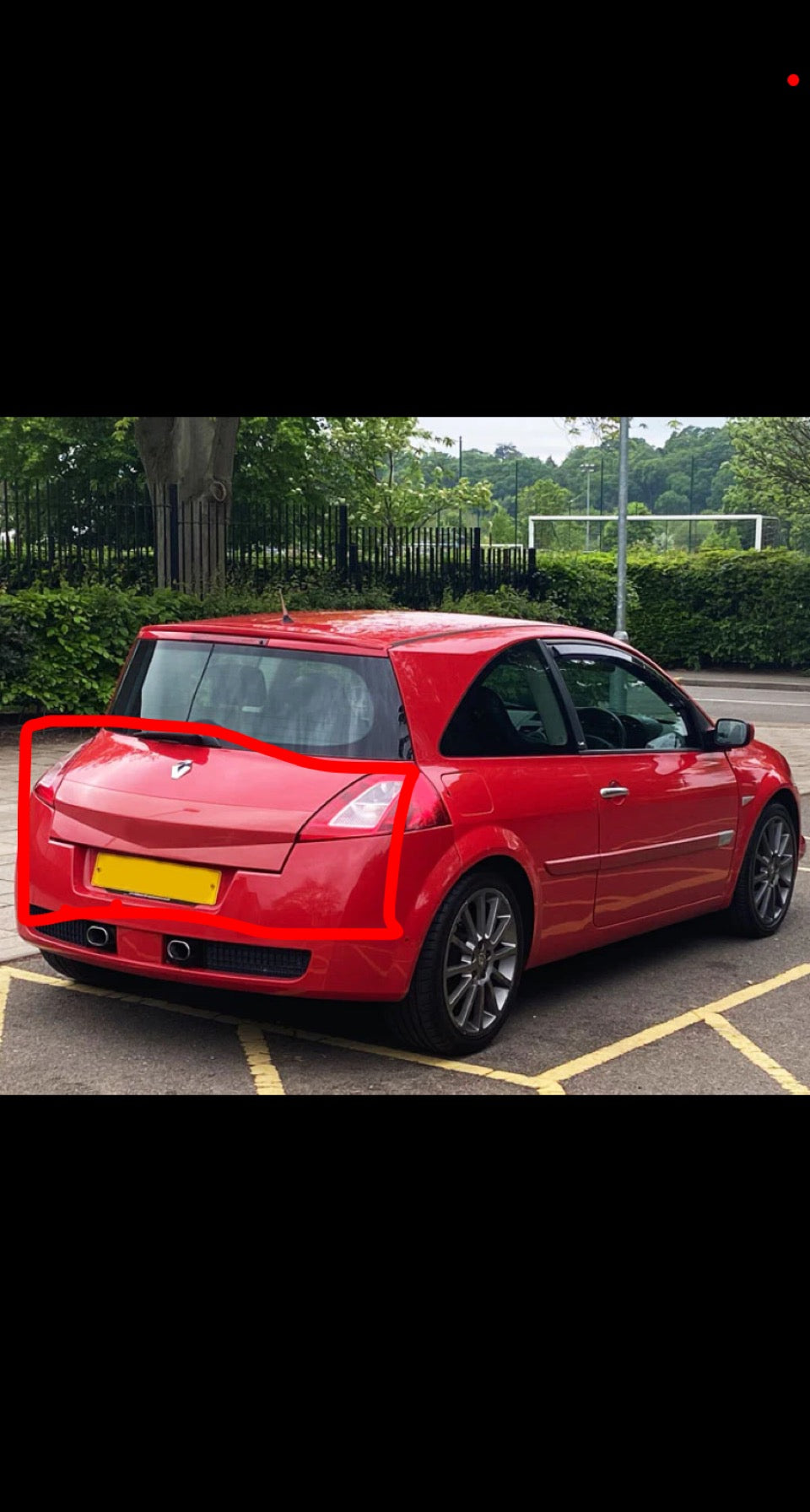 Renault Megane Sport R26 / 225 Boot Plastic Boot