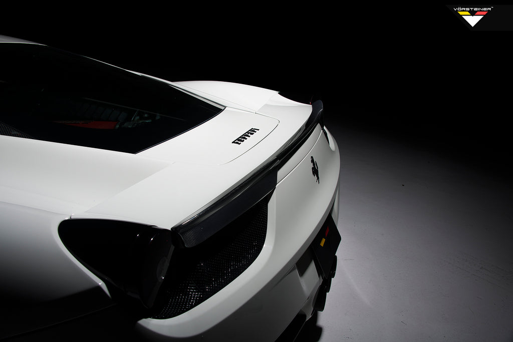 FERRARI 458 ITALIA V AERO CARBON FIBER DECKLID SPOILER